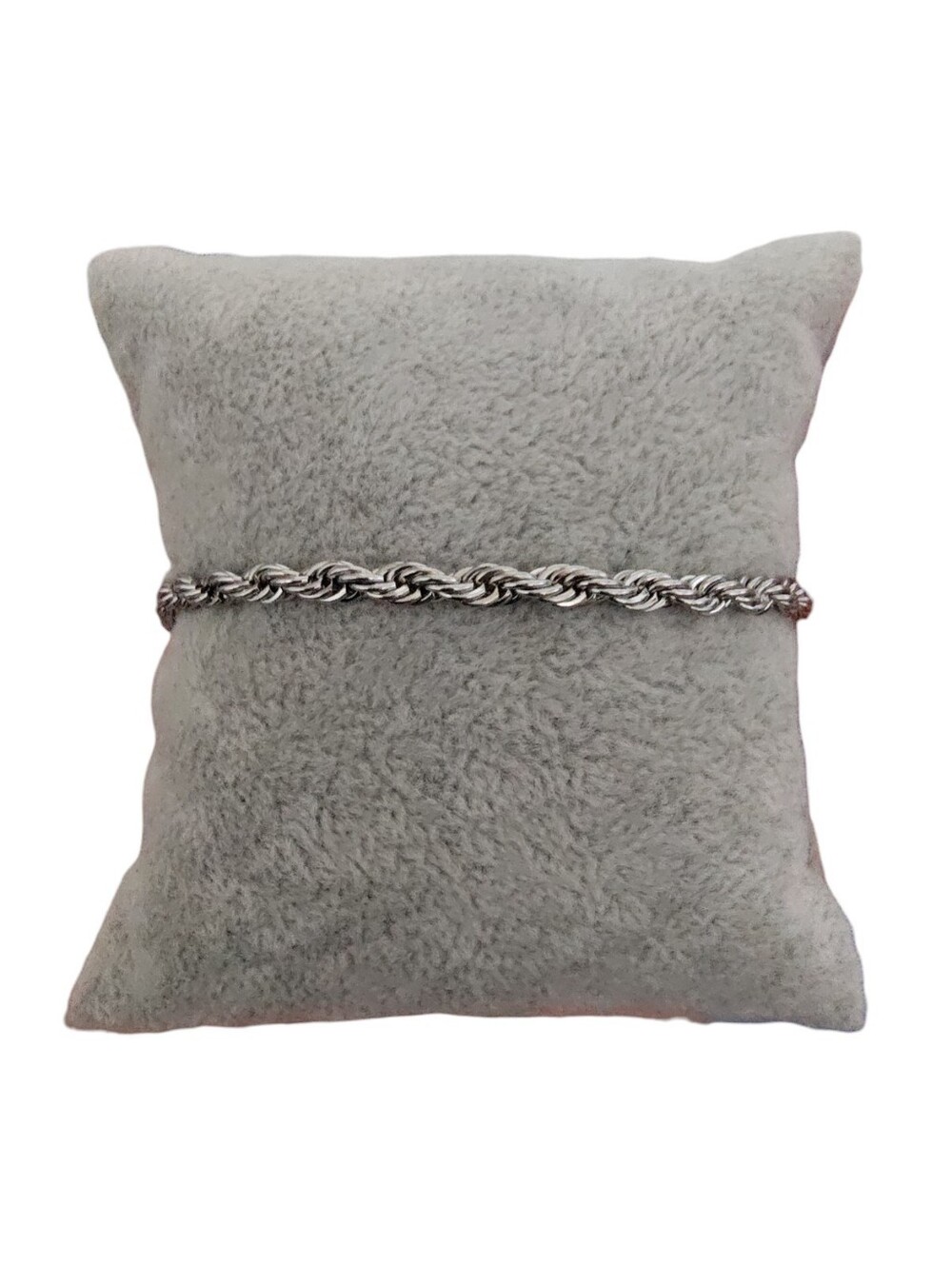 JCM Stainless Steel Twisted Rope Chain Bracelet
